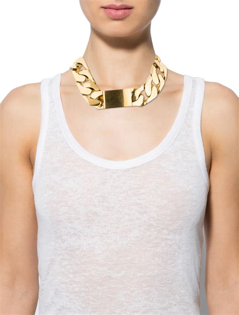 celine id chain choker